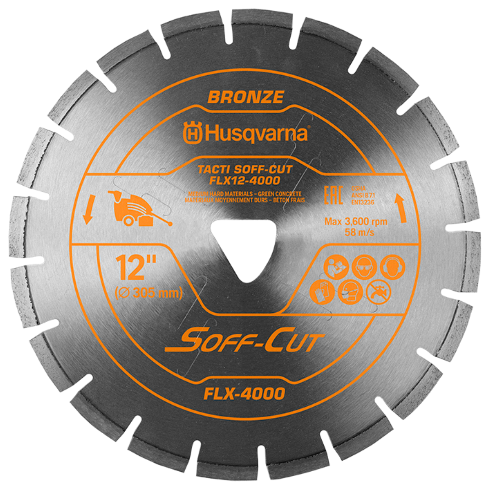 Husqvarna TACTI SOFF-CUT FLX-4000 FLX12S8-4000 Blade/Skid Plate - 542757451