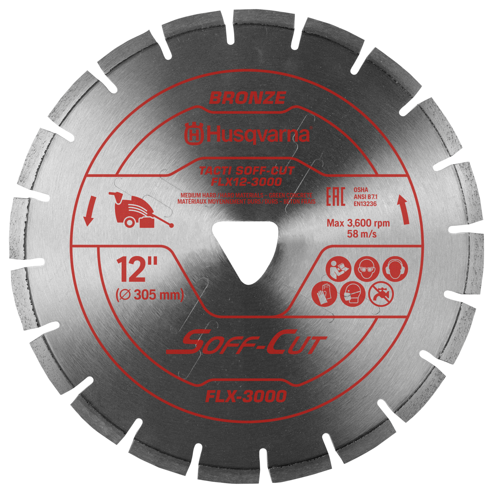 Husqvarna TACTI SOFF-CUT FLX-3000 FLX10S8-3000 Blade/Skid Plate - 542757452