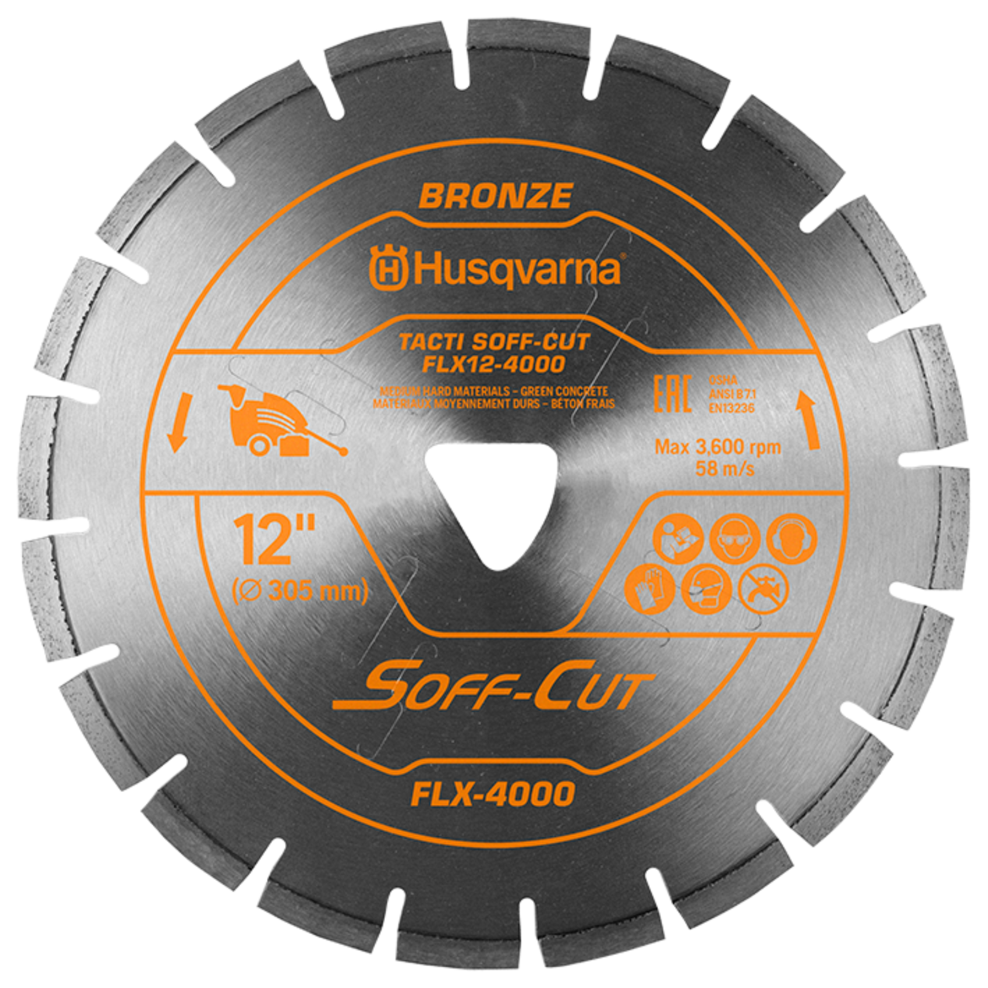 Husqvarna TACTI SOFF-CUT FLX-4000 FLX14-4000PV Blade w/ Skid Plate - 542773808