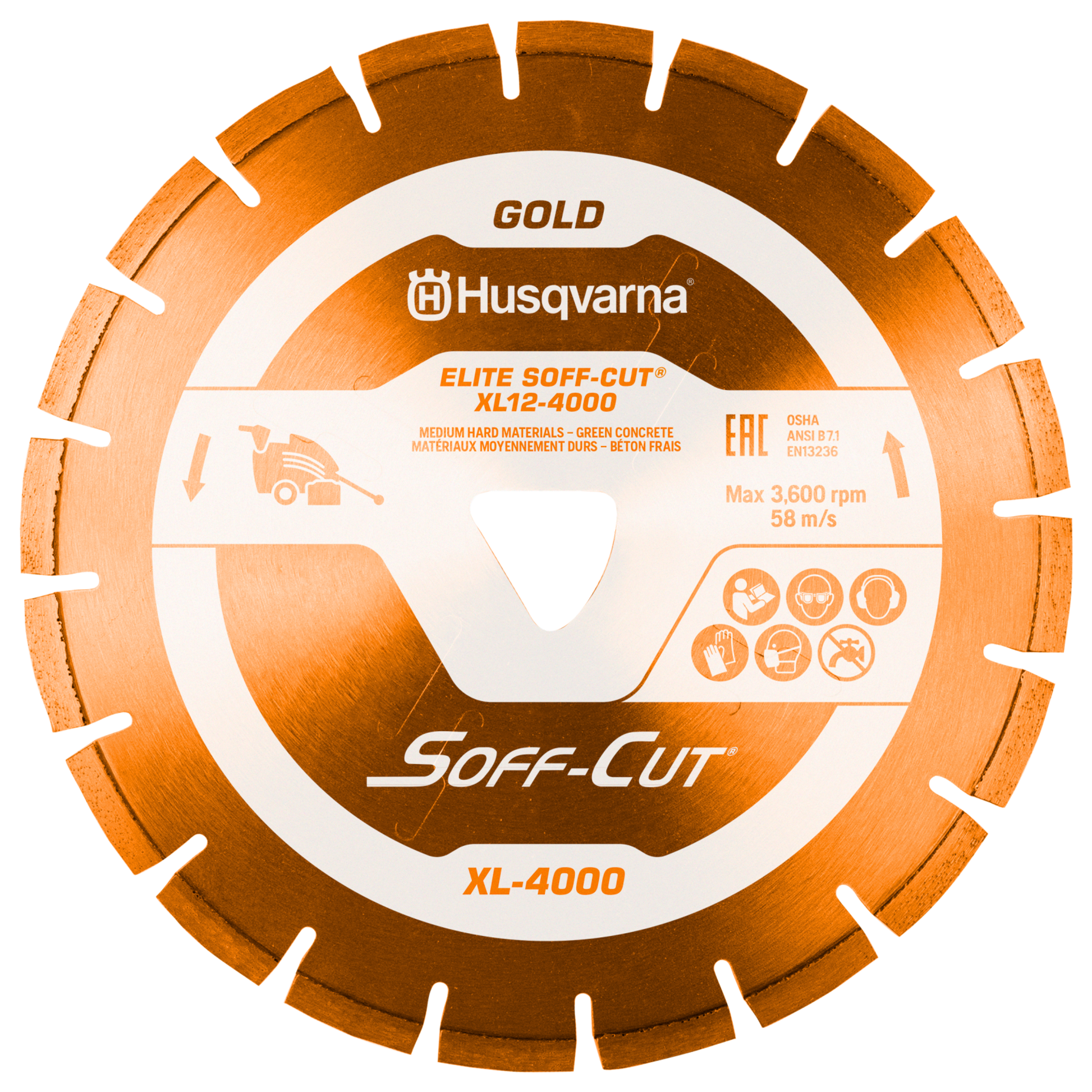 Husqvarna ELITE SOFF-CUT XL 4000 XL6-4000 Blade/Skid Plate - 542777008