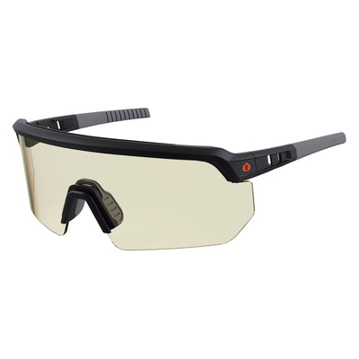 Ergodyne Skullerz AEGIR Safety Glasses, Sunglasses - In/Outdoor Lens - Matte Black Frame- 1 Pair