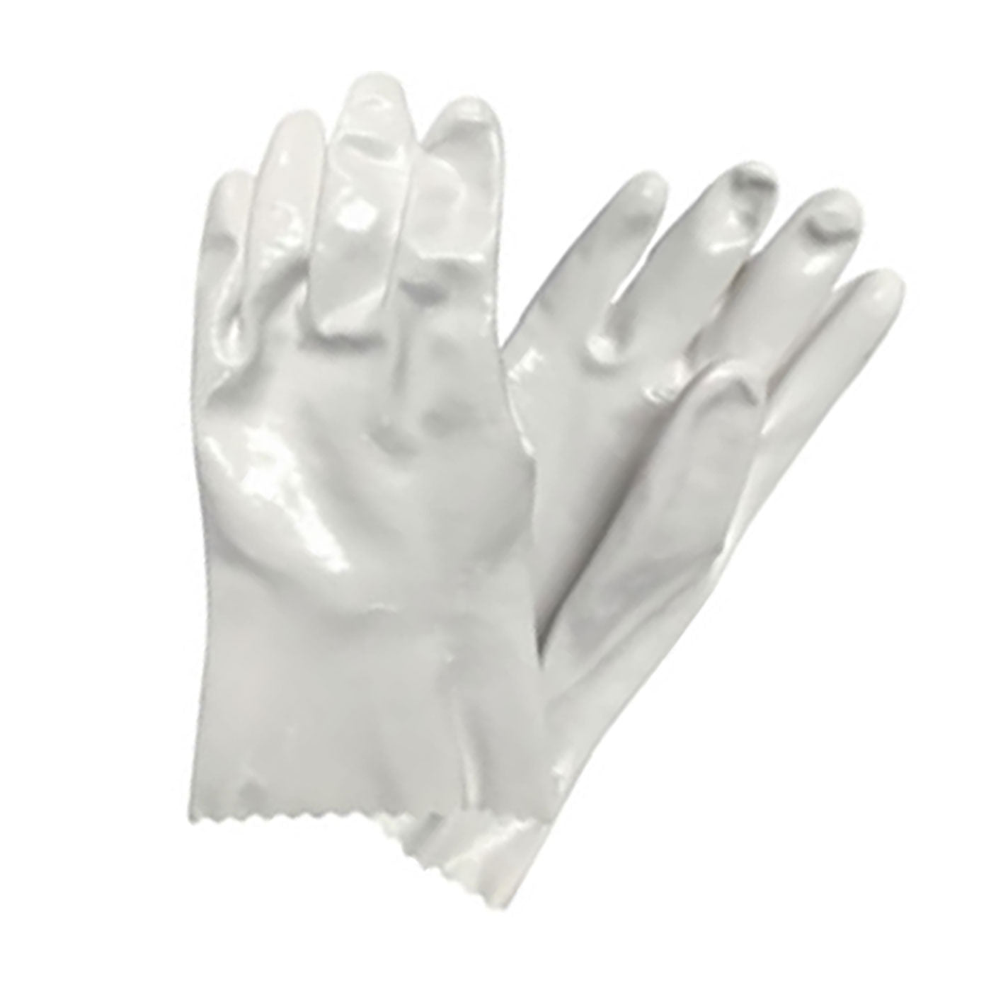QRP PolyTuff CE Gloves Polyurethane Solvent Glove w/Cotton Lining - 13" - White - 1/PR - 330-PIP-550L