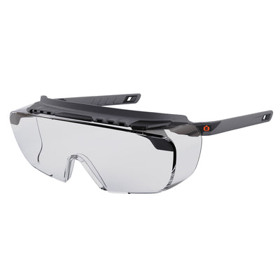 Ergodyne Skullerz OSMIN Anti-Scratch & Enhanced Anti-Fog Safety Glasses, Sunglasses - Matte Black Frame