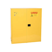 Eagle Two Drum Vertical Safety Cabinet - 110 Gallon - 1 Shelf - 2 Door - Self Close - Yellow - 5510X