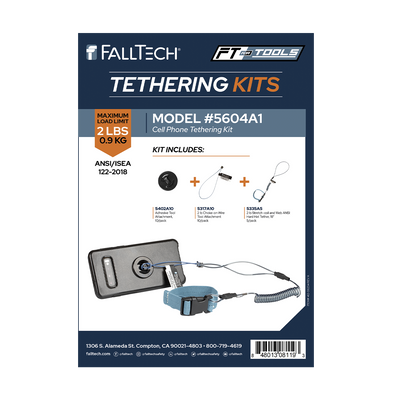 FallTech Tool Tethering Kit - 2 lb - Cell Phone Kit - 5604A1