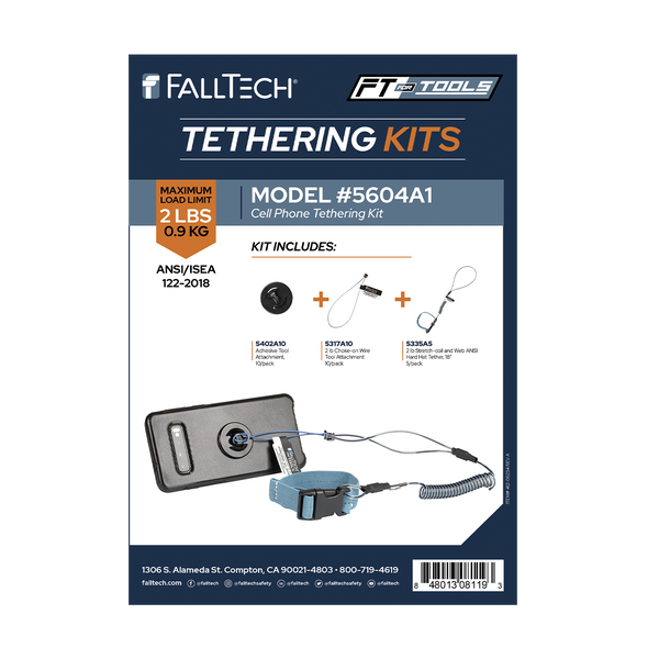 FallTech Tool Tethering Kit - 2 lb - Cell Phone Kit - 5604A1