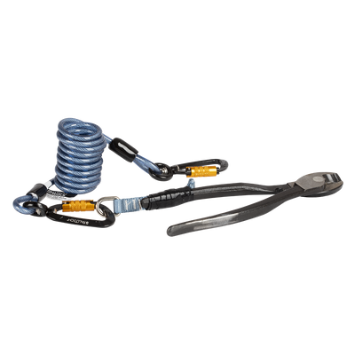 FallTech Tool Tethering Kit - 2 lb - Stretch Coil with Tape-on Attachments and Tool Tape - 5605A1