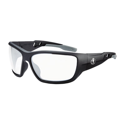 Ergodyne Skullerz BALDR Anti-Scratch & Enhanced Anti-Fog Safety Glasses, Sunglasses - Matte Black Frame