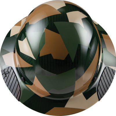 Lift Safety DAX Carbon Fiber Full Brim Hard Hat Jungle Camo - HDC-20CJ