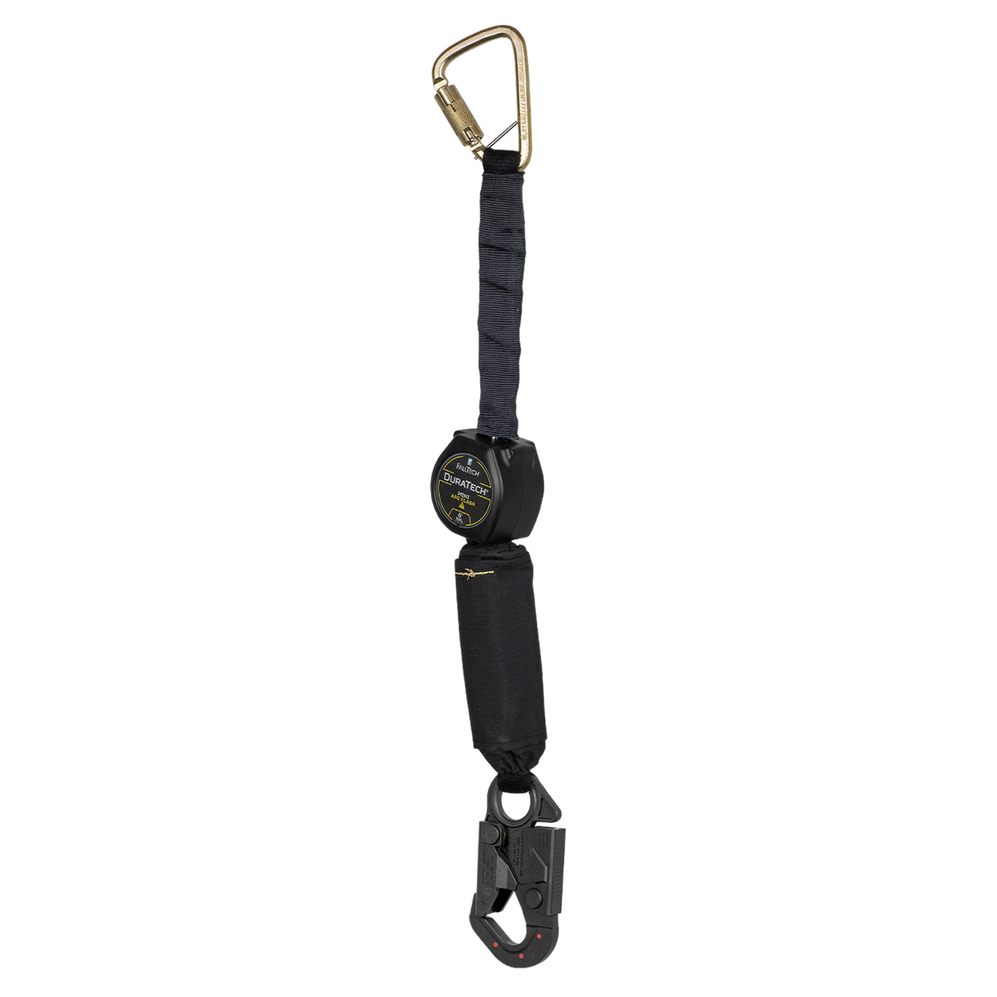 FallTech 6' Arc Flash Mini SRL w/ Dielectric Dorsal Connecting Snap Hook and Steel Anchorage Carabiner - 72906SCD1