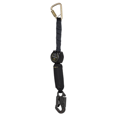 FallTech 6' Arc Flash Mini SRL w/ Dielectric Dorsal Connecting Snap Hook and Steel Anchorage Carabiner - 72906SCD1