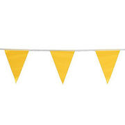 Yellow OSHA Perimeter Pennant Flag 12"x9"x105'