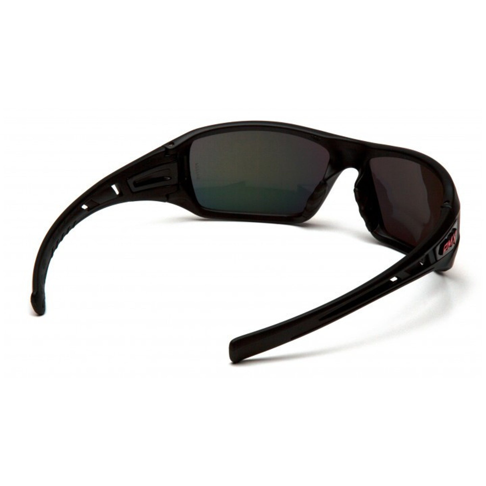 Pyramex Velar Black/Red Frame/Ice Orange Mirror Lens Safety Eyewear