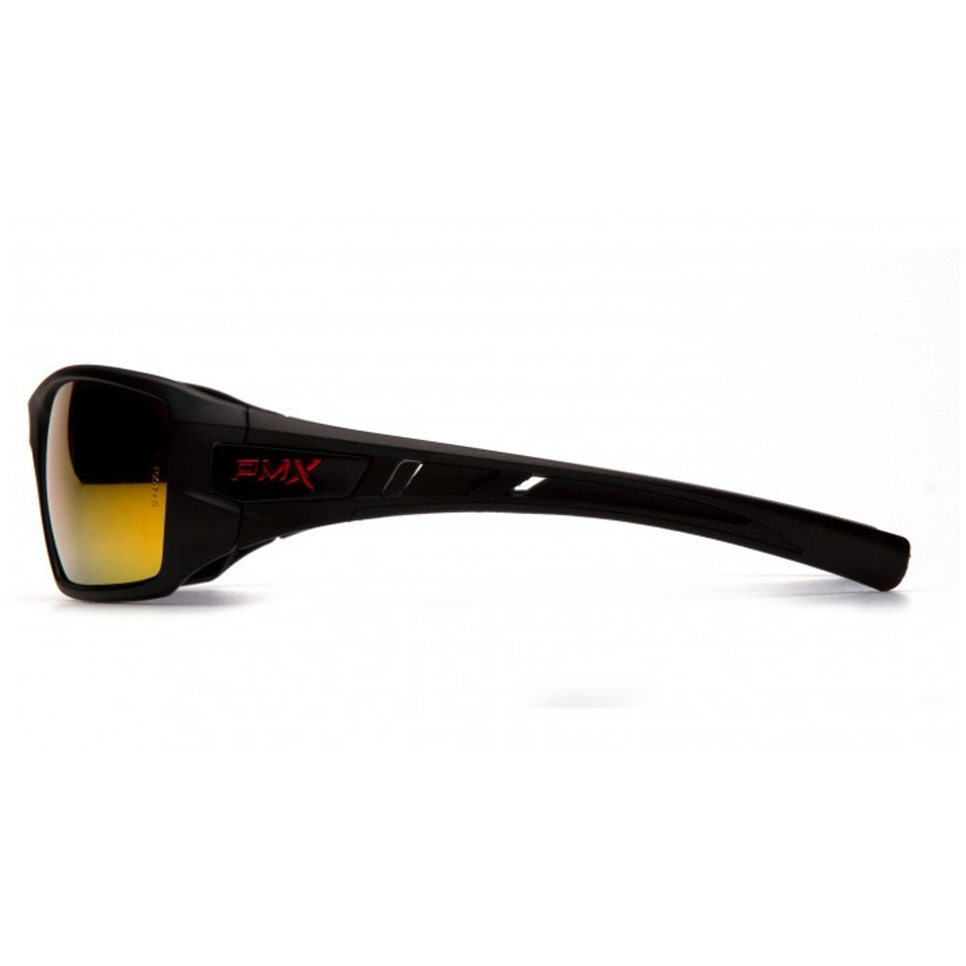 Pyramex Velar Black/Red Frame/Ice Orange Mirror Lens Safety Eyewear