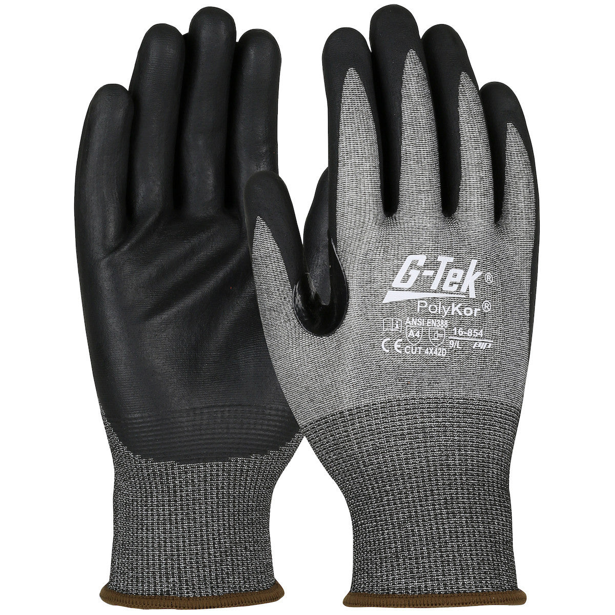 PIP G-Tek PolyKor Blended Glove with Nitrile Coated Foam Grip on Palm & Fingers - 16-854 - 12/Pairs