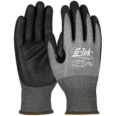 PIP G-Tek PolyKor Blended Glove with Nitrile Coated Foam Grip on Palm & Fingers - 16-854 - 12/Pairs