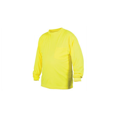 Pyramex RLTS31NS Hi-Viz Lime Long Sleeve No Tape T-Shirt