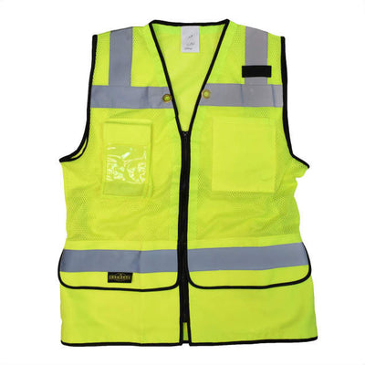 Radians Ladies Heavy Duty Surveyor Safety Vest - HiViz Green - SV59W