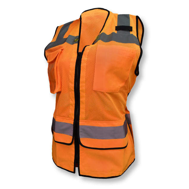 Radians Ladies Heavy Duty Surveyor Safety Vest - HiViz Orange - SV59W