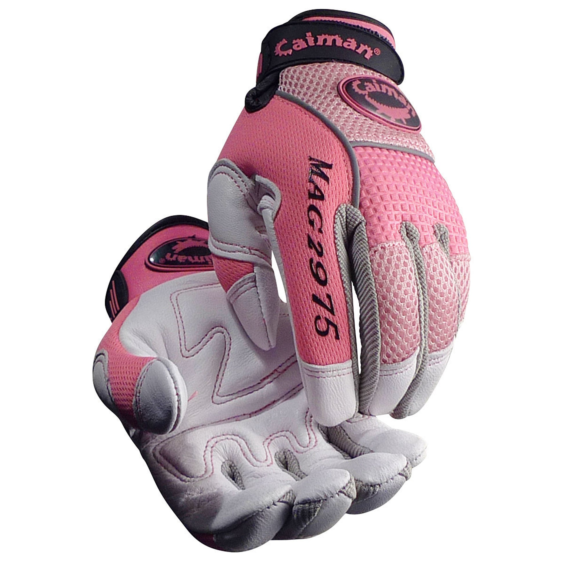 PIP Caiman MAG - Multi-Activity Glove with Goat Grain Leather Padded Palm and AirMesh Back - Pink - 2975 - 1/Pair