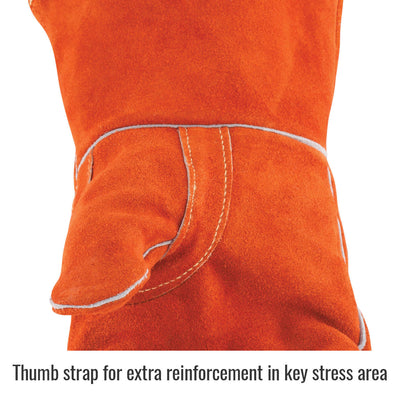 Black Stallion Shoulder Split Cowhide Stick Glove - 110 - 1/Pair