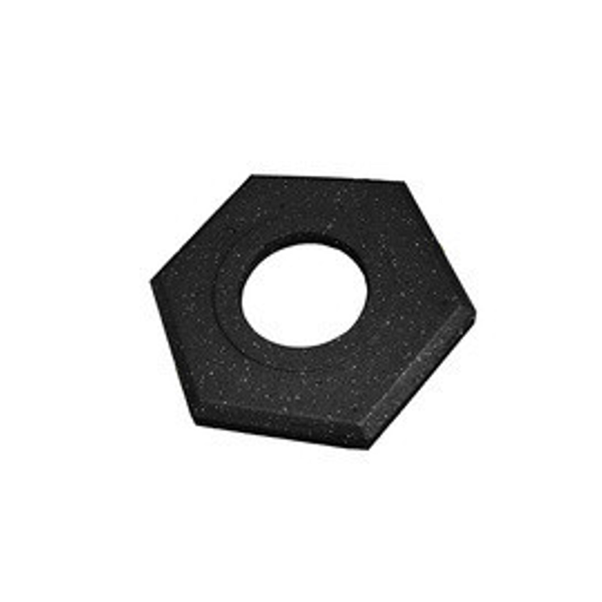 Cortina - 18" Grip-N-Go Channelizer Recycled Hexagon Rubber Base - 03-752-16 - 1/EA