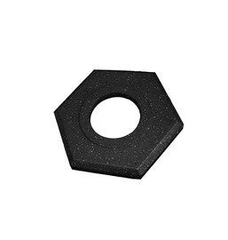 Cortina - 18" Grip-N-Go Channelizer Recycled Hexagon Rubber Base - 03-752-16 - 1/EA