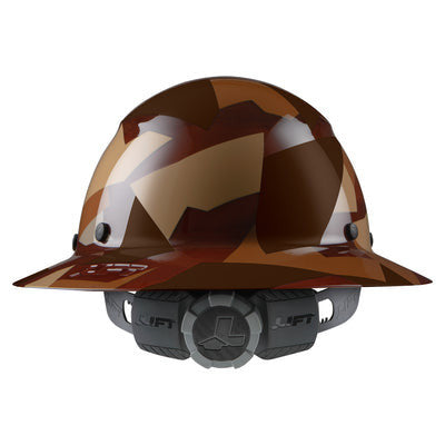 Lift Safety DAX Carbon Fiber Full Brim Hard Hat FIFTY50 Desert Camo - HDF50-20CD