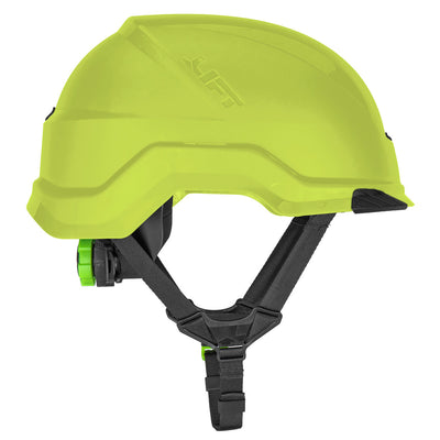 Lift Safety RADIX Type II Industrial Climbing Style Non-Vented Helmet - Hi-Viz - HRX-22HVE2