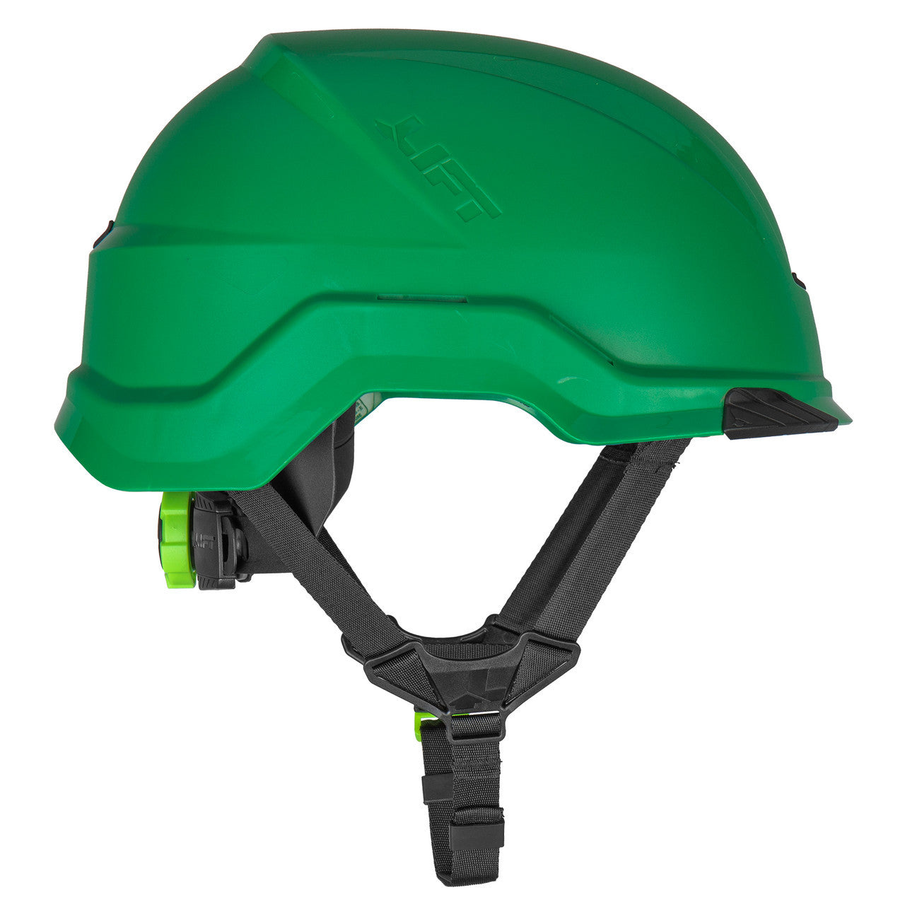 Lift Safety RADIX Type II Industrial Climing Style Non-Vented Helmet - Green - HRX-22GE2