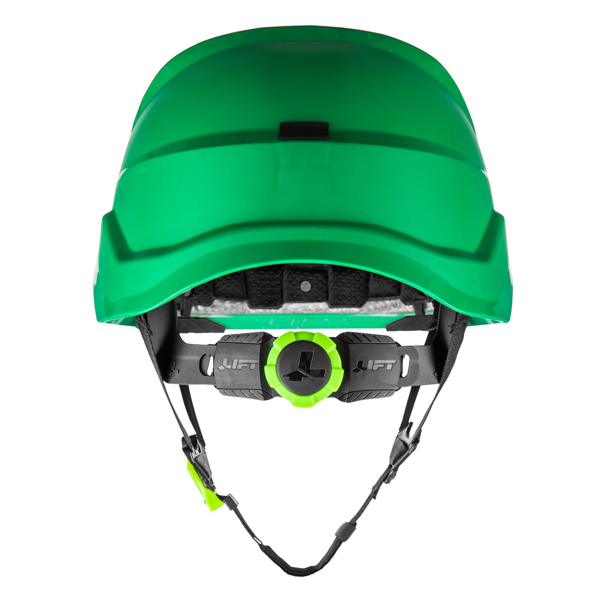 Lift Safety RADIX Type II Industrial Climbing Style Non-Vented Helmet - Green - HRX-22GE2