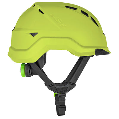 Lift Safety RADIX Type II Industrial Climbing Style Vented Helmet - Hi-Viz - HRX-22HVC2