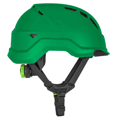 Lift Safety RADIX Type II Industrial Climbing Style Vented Helmet - Green - HRX-22GC2