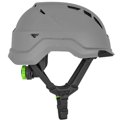 Lift Safety RADIX Type II Industrial Climbing Style Vented Helmet - Gray - HRX-22YC2