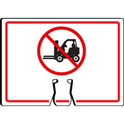 Cone Top Warning Signs 10" x 14" / - FBC726
