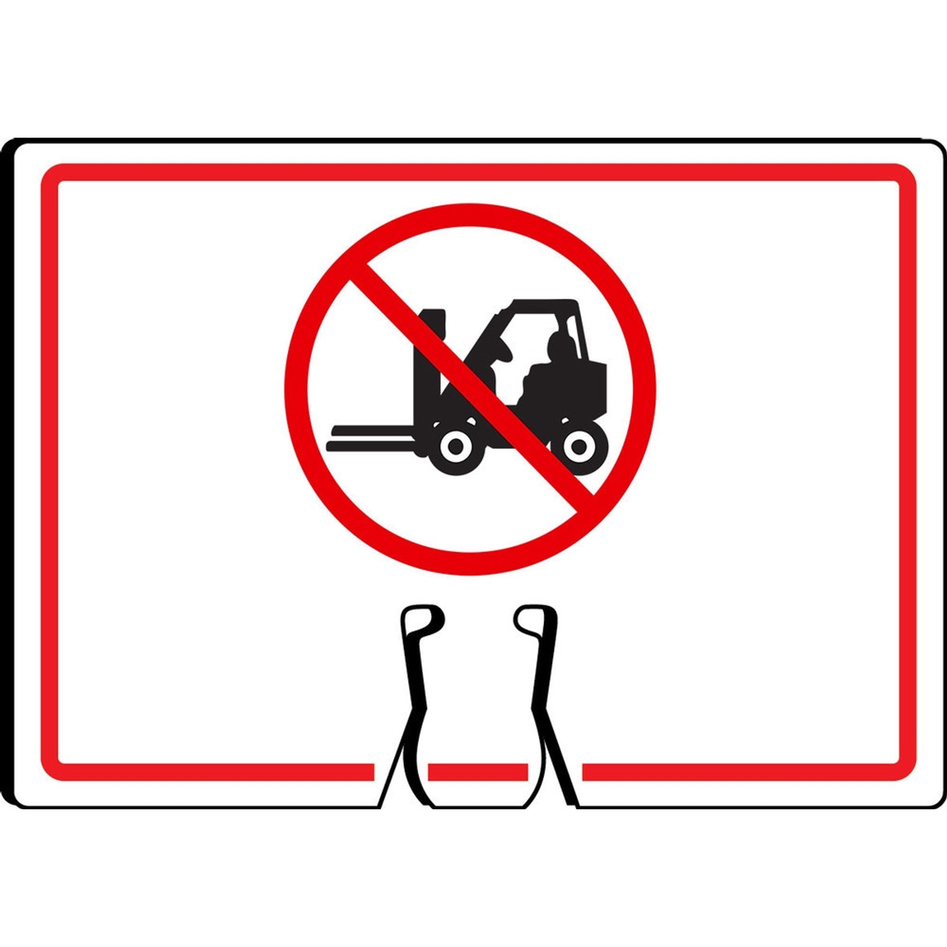 Cone Top Warning Signs 10" x 14" / - FBC726
