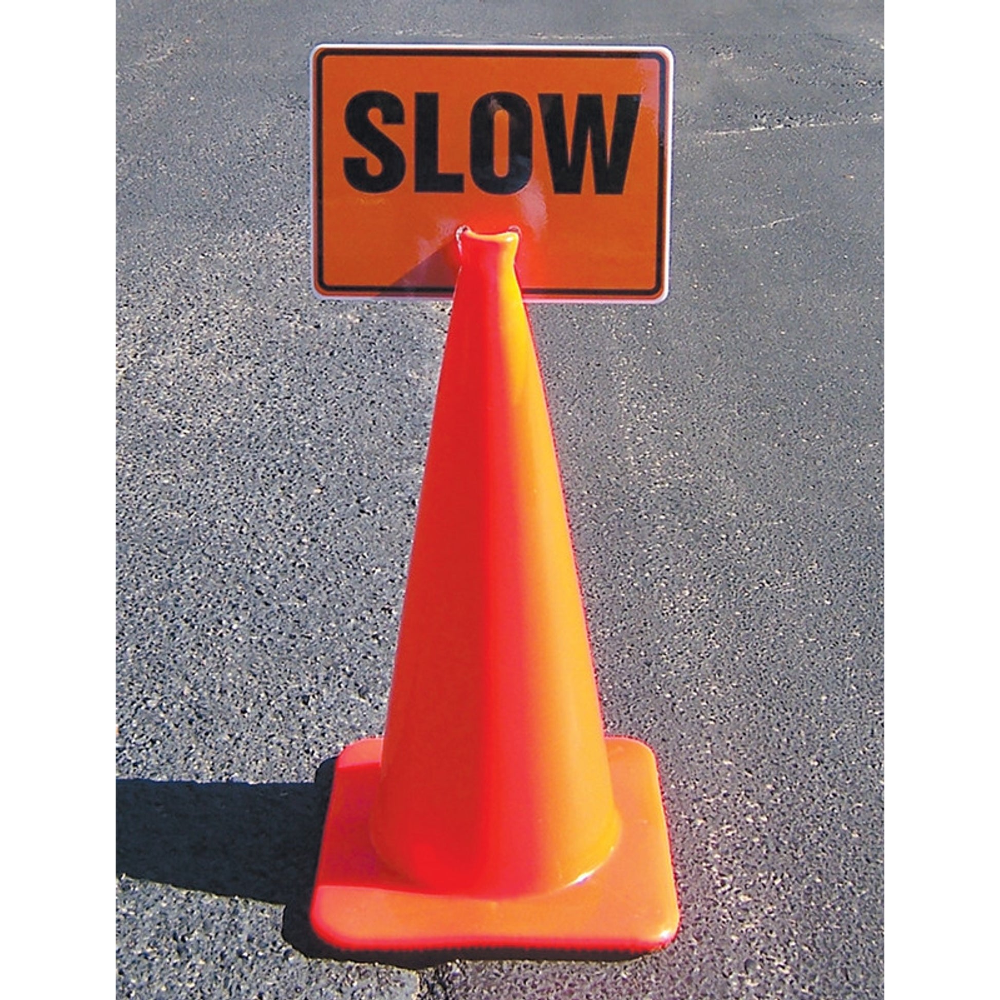 CONE TOP WARNING SIGNS 10" x 14" / - FBC751