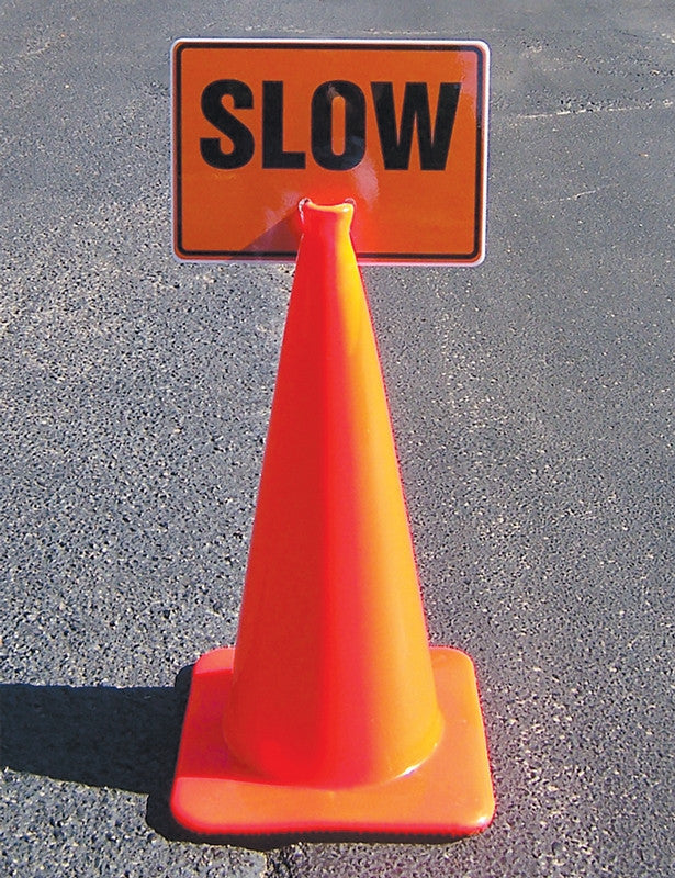 CONE TOP WARNING SIGNS 10" x 14" / - FBC751