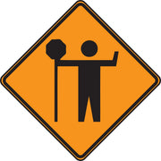CANADIAN CONSTRUCTION SIGN - STOP 30" x 30" Engineer Grade Reflective 1/Each - FRC214RA