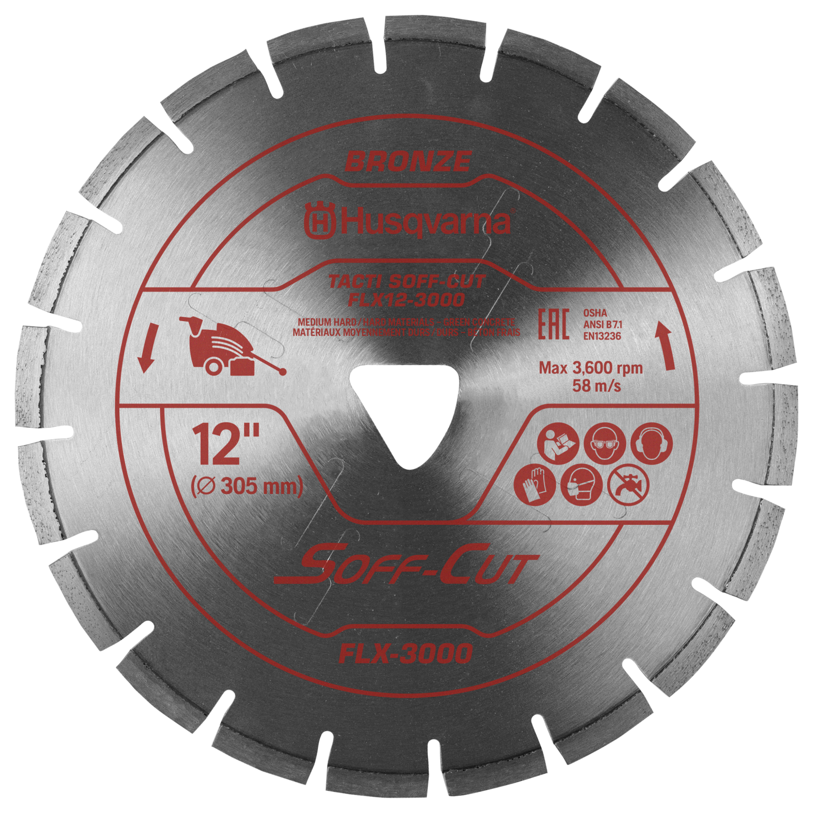Husqvarna TACTI SOFF-CUT FLX-3000 FLX6-3000 Blade/Skid Plate - 575383225
