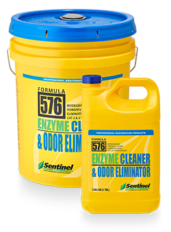 Sentinel 576 Enzyme Cleaner & Odor Eliminator - Case of 6 - 1 Quart - 576/6-1QT