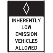 HOV Sign 42" x 30" DG High Prism 1/Each - FRR665DP