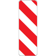 Object Markers: Red/White (Up/Left) 24" x 8" DG High Prism 1/Each - FRW488DP