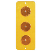 REFLECTORS Amber/Yellow 15" x 6" Engineer Grade Reflective Aluminum (.080) 1/Each - FRW914