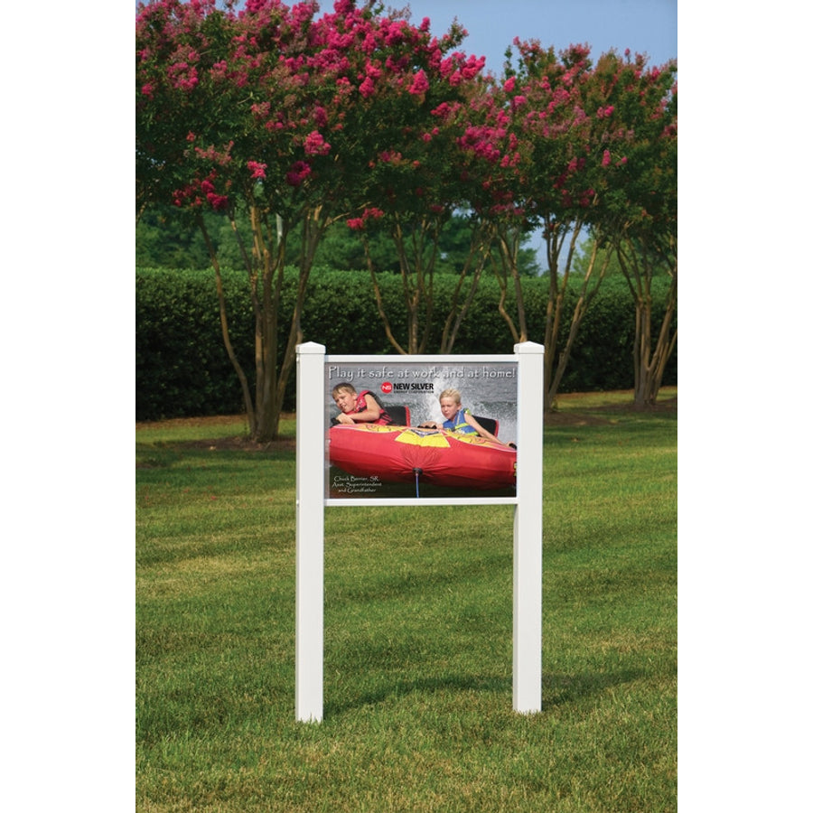Decorative PVC Sign Frames: Classic 24" x 36" (2-ft. x 3-ft.) Groove Width: 1/4" 1/Each - HSF1124