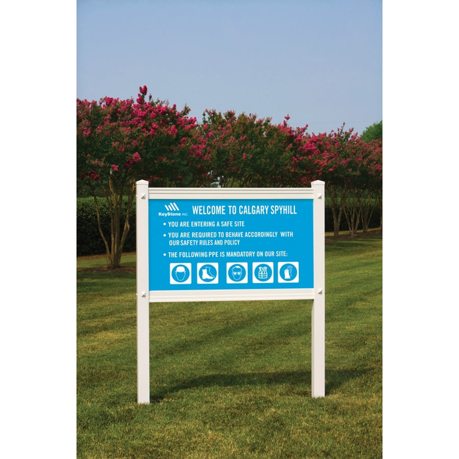 Decorative PVC Sign Frame: Prestige 36" x 48" (3-ft. x 4-ft.) Groove Width: 1/8" 1/Each - HSF1338