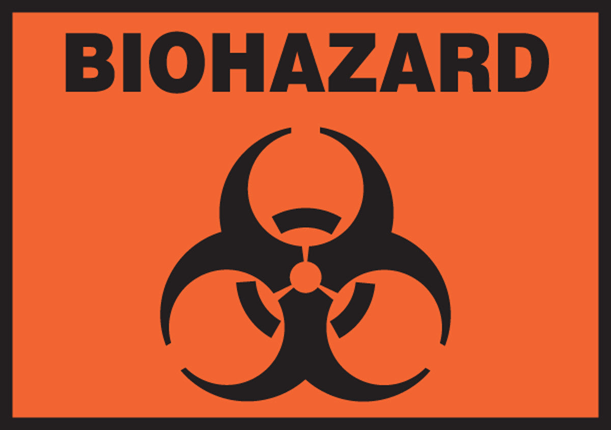 Safety Label: Biohazard 3 1/2" x 5" / - LBHZ506VSP