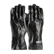 ProCoat Premium PVC Dipped Glove w/Interlock Liner & Smooth Finish - 12" Length - Black - 1/DZ - 330-PIP58-8030