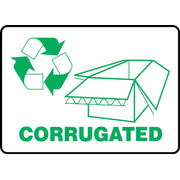 Safety Label: Corrugated 3 1/2" x 5" Adhesive Dura Vinyl 1/Each - LRCY502XVE