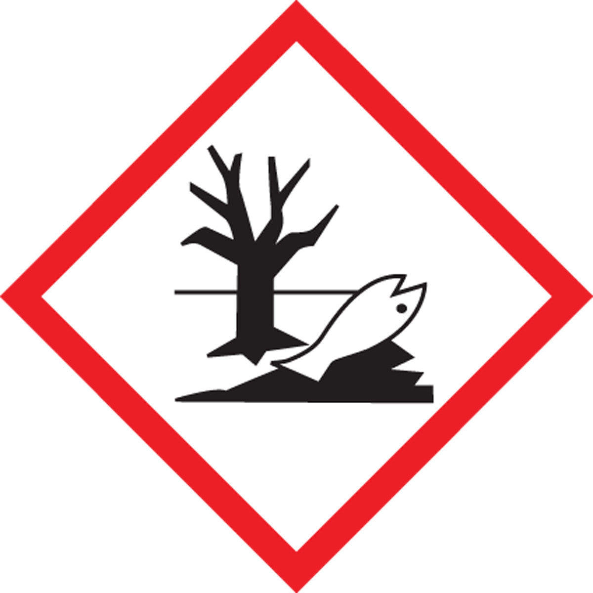GHS Pictogram Label: Environment Aquatic Toxicity 4" x 4" / - LZH628EV5